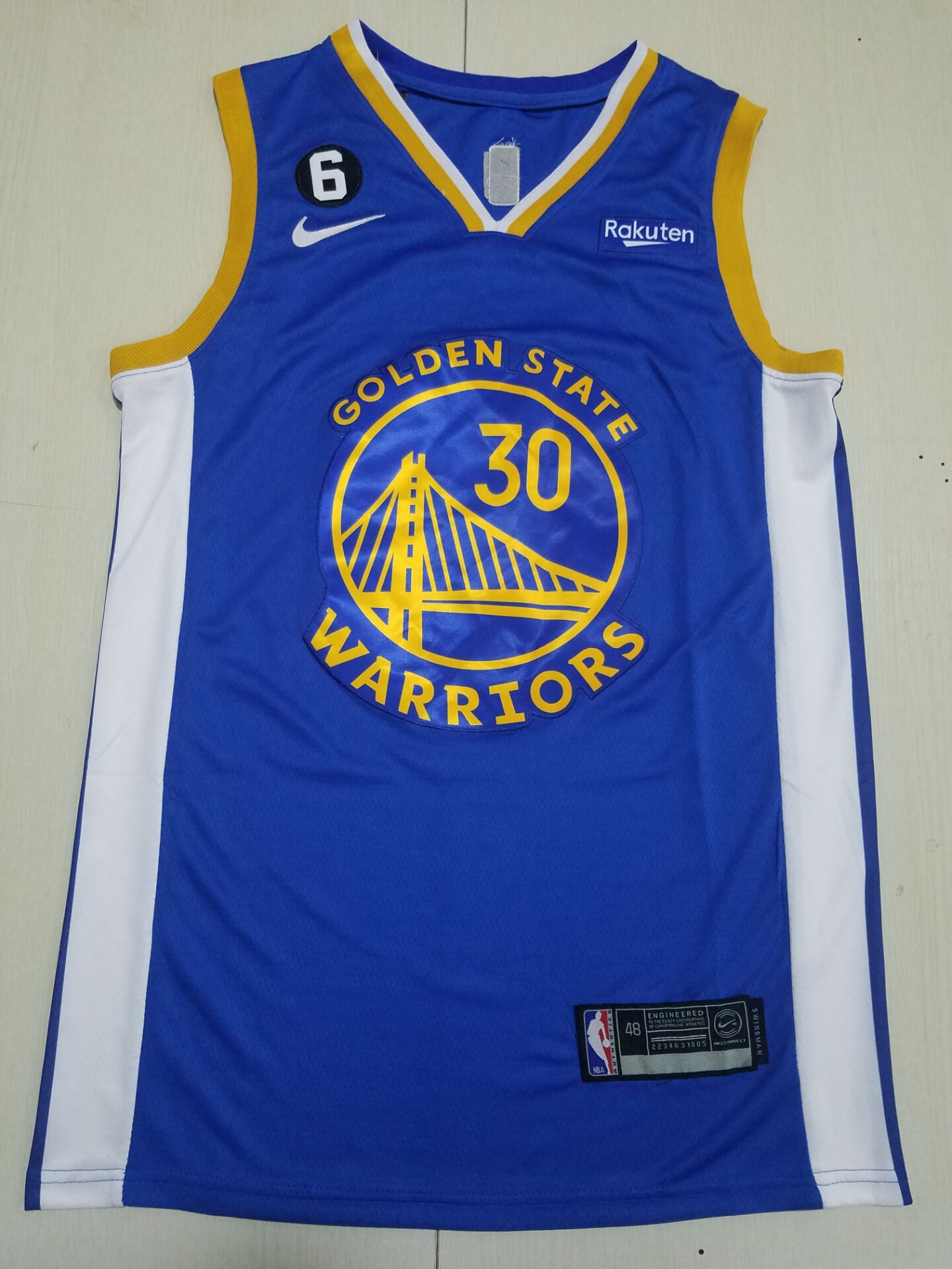 Men Golden State Warriors #30 Curry Blue Nike 2022 NBA Jersey->customized nba jersey->Custom Jersey